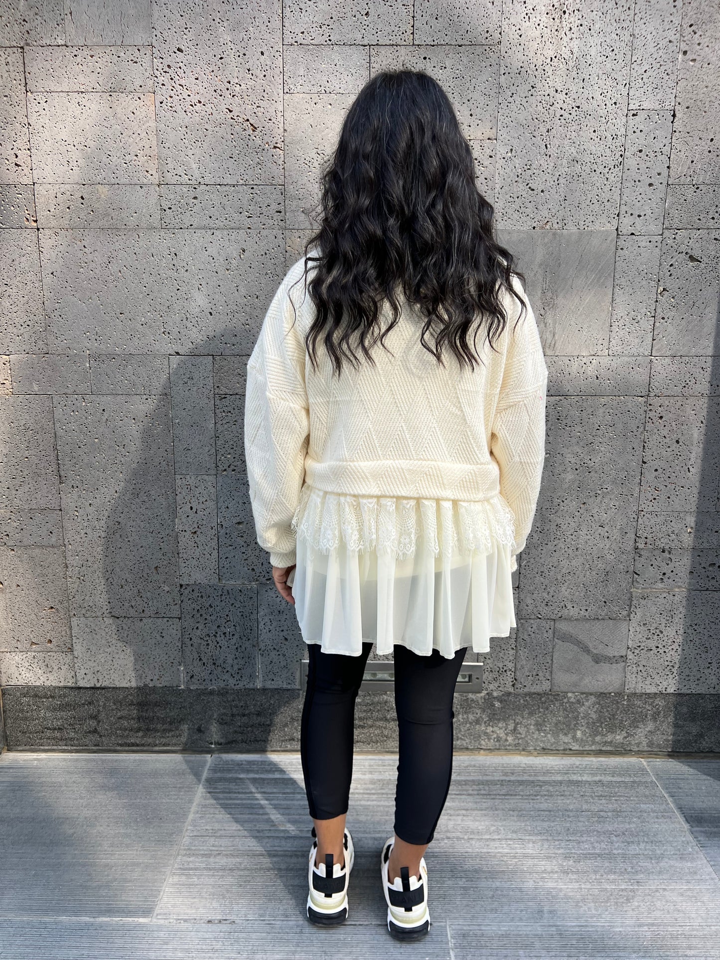 The Diamond Lace knit