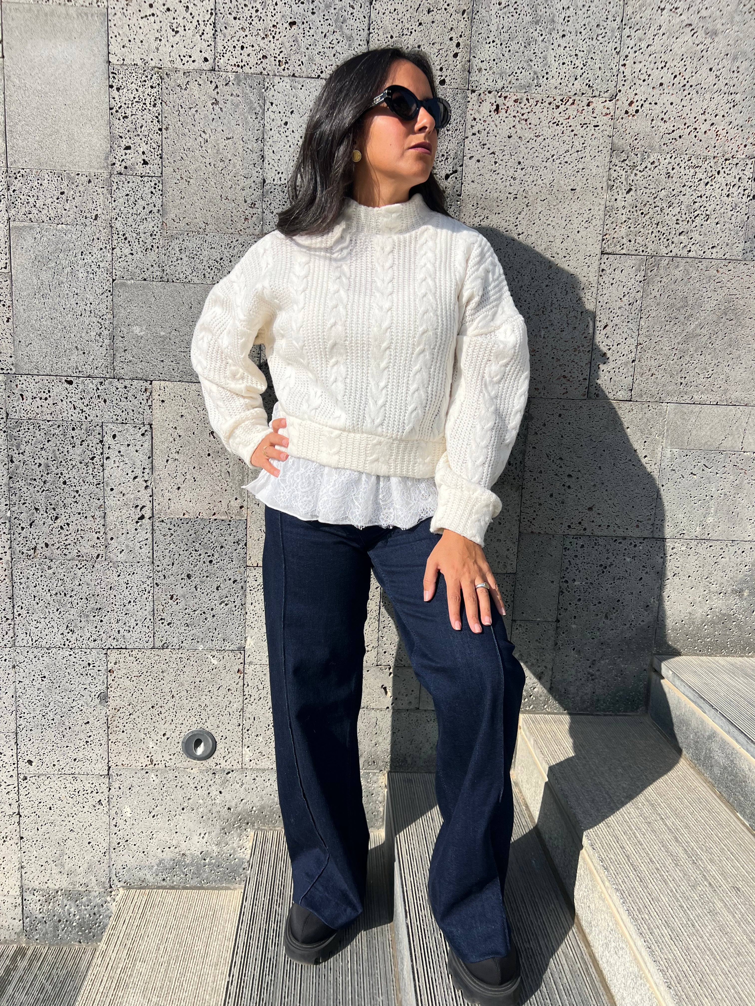The Snow Lace Knit – MaiIbrahim