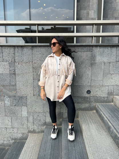 The Fringe Suede Shirt