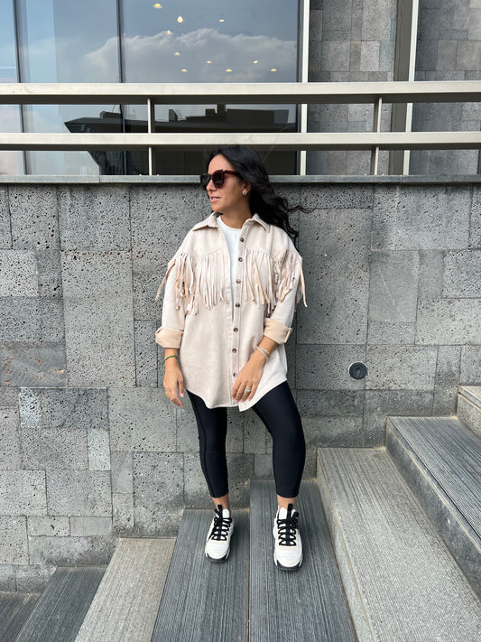 The Fringe Suede Shirt