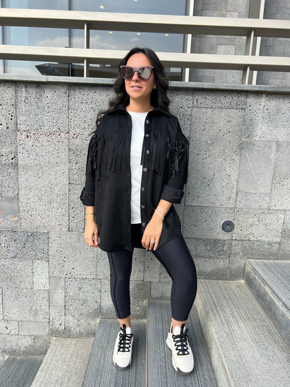The Fringe Suede Shirt