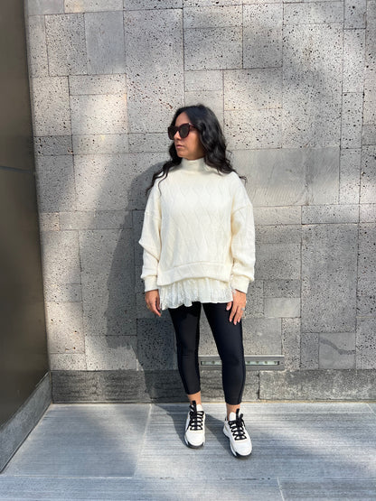 The Diamond Lace knit