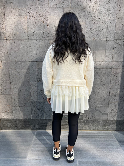 The Diamond Lace knit