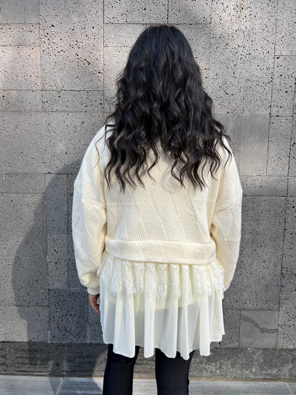 The Diamond Lace knit